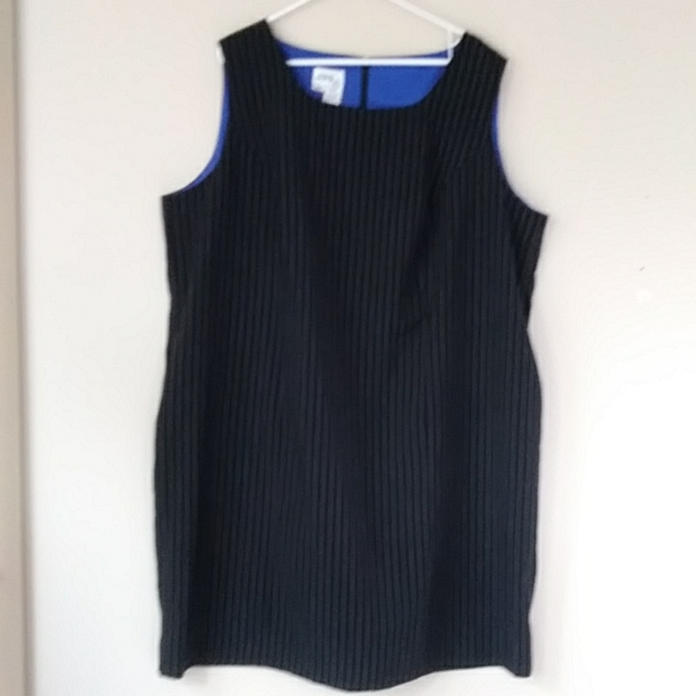 J.B. S. PInstripe Plus Dress 26W Black Stripes